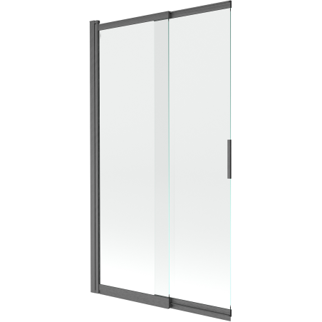 Mexen Fox 2-panel sliding bath screen 100 x 150 cm, transparent, gun grey brushed - 891-100-002-66-00
