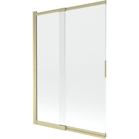 Mexen Fox 2-wing sliding shower screen 120 x 150 cm, transparent, gold brushed - 891-120-002-55-00