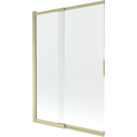 Mexen Fox shower screen 2-wing sliding 120 x 150 cm, transparent, brushed gold - 891-120-002-55-00