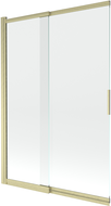 Mexen Fox 2-wing sliding shower screen 120 x 150 cm, transparent, gold brushed - 891-120-002-55-00