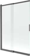 Mexen Fox 2-panel sliding shower door 120 x 150 cm, transparent, brushed gun gray - 891-120-002-66-00