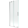 Mexen Velar 2-panel sliding bathtub screen 80 x 150 cm, transparent, chrome - 896-080-000-01-01