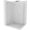 Mexen Omega extendable shower cubicle 110 x 90 cm, Transparent, Chrome - 825-110-090-01-00