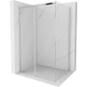 Mexen Omega extendable shower cubicle 120 x 90 cm, Transparent, Chrome - 825-120-090-01-00