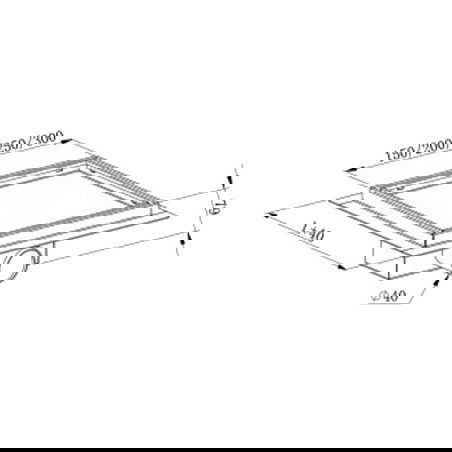 Mexen Flat-Q M13 floor drain square 12 x 12 cm, brushed gun gray - 1E10012