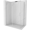Mexen Omega extendable shower cubicle 140 x 80 cm, Transparent, Chrome - 825-140-080-01-00