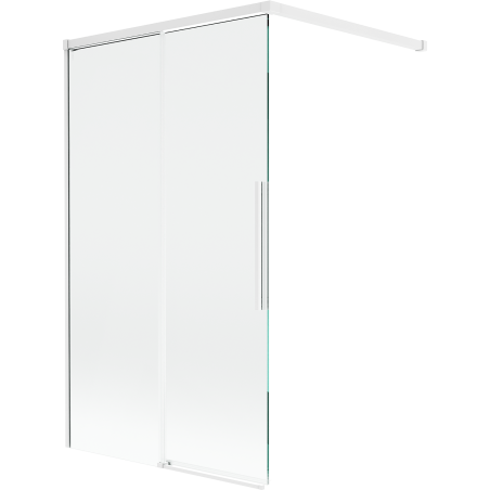 Mexen Rox shower screen 2-wing sliding 100 x 150 cm, transparent, white - 8C9-100-003-20-00