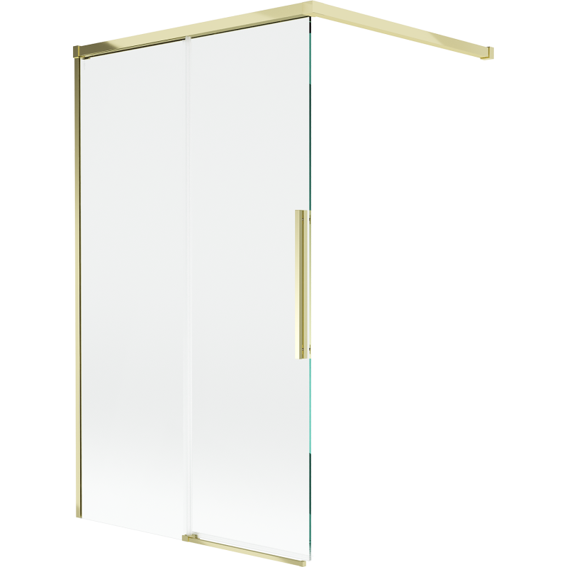 Mexen Rox two-panel sliding shower screen 100 x 150 cm, transparent, gold - 8C9-100-003-50-00