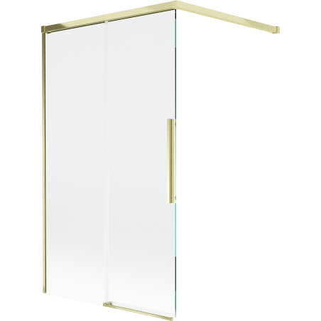 Mexen Rox 2-panel sliding shower screen 100 x 150 cm, transparent, gold - 8C9-100-003-50-00