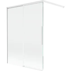 Mexen Rox 2-panel sliding bath screen 120 x 150 cm, transparent, white - 8C9-120-003-20-00