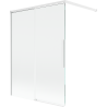 Mexen Rox 2-part sliding shower screen 120 x 150 cm, transparent, white - 8C9-120-003-20-00