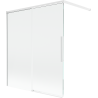 Mexen Rox 2-panel sliding shower screen 140 x 150 cm, transparent, white - 8C9-140-003-20-00