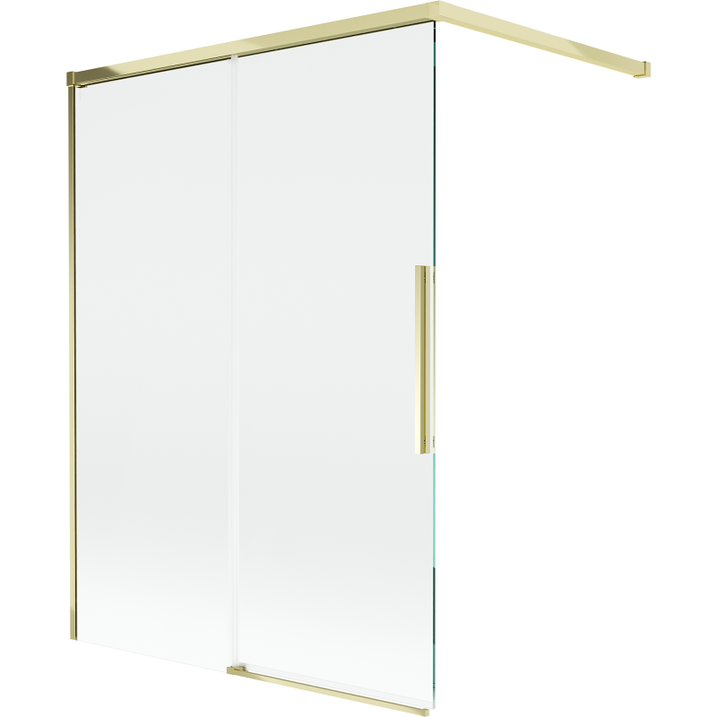 Mexen Rox 2-panel sliding bath screen 120 x 150 cm, transparent, gold - 8C9-120-003-50-00