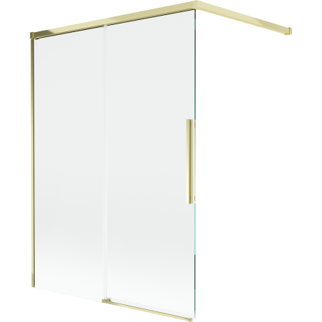 Mexen Rox 2-panel sliding bath screen 120 x 150 cm, transparent, gold - 8C9-120-003-50-00