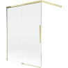 Mexen Rox 2-panel sliding bath screen 120 x 150 cm, transparent, gold - 8C9-120-003-50-00