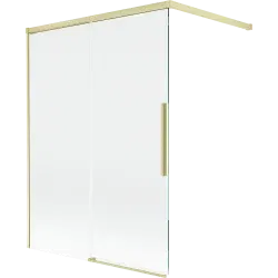 Mexen Rox 2-panel sliding bath screen 120 x 150 cm, transparent, brushed gold - 8C9-120-003-55-00