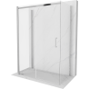 Mexen Omega-3S 3-wall shower enclosure, sliding 140 x 80 cm, transparent, chrome - 825-140-080-01-00-3S