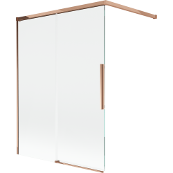 Mexen Rox 2-panel sliding shower screen 120 x 150 cm, transparent, rose gold - 8C9-120-003-60-00
