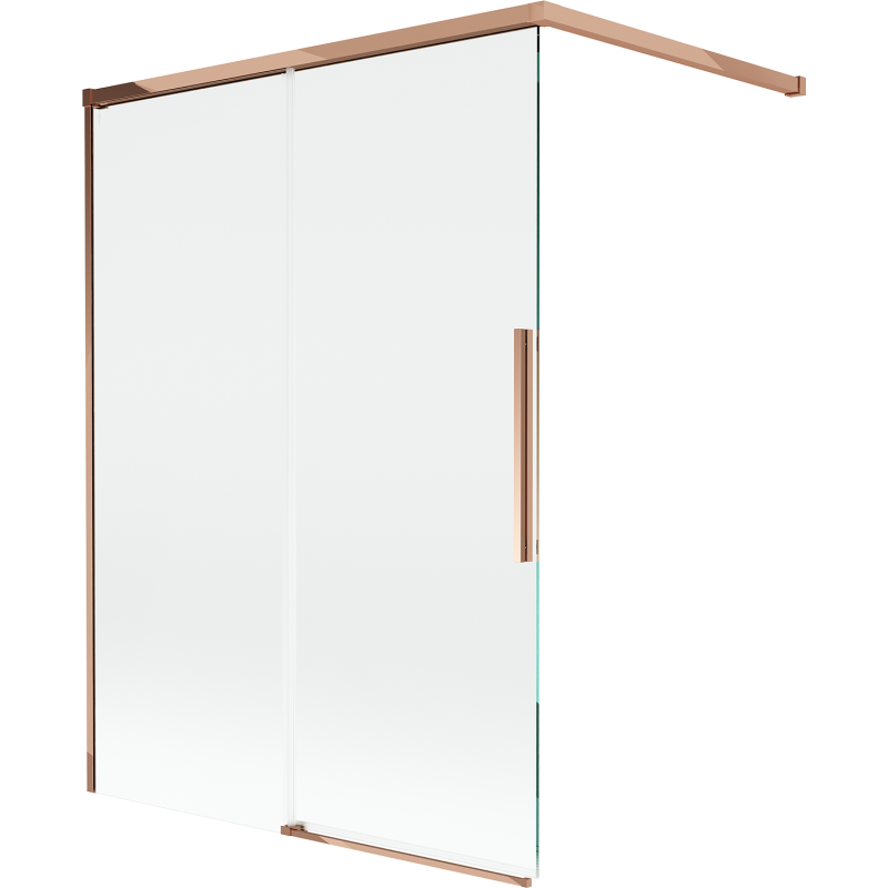 Mexen Rox 2-panel sliding shower screen 120 x 150 cm, transparent, rose gold - 8C9-120-003-60-00