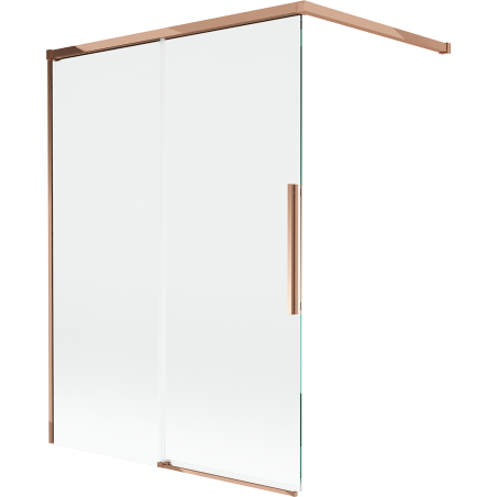 Mexen Rox 2-panel sliding shower screen 120 x 150 cm, transparent, rose gold - 8C9-120-003-60-00