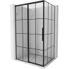 Mexen Rox left sliding shower cabin 150 x 90 cm, black grid, black - 8C2-150-090-75-77-L - 8C2-150-090-70-77-L