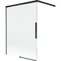 Mexen Rox 2-panel sliding bath screen 120 x 150 cm, transparent, black - 8C9-120-003-70-00