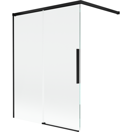 Mexen Rox 2-wing sliding shower screen 120 x 150 cm, transparent, black - 8C9-120-003-70-00
