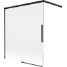 Mexen Rox 2-panel sliding shower screen 140 x 150 cm, transparent, black - 8C9-140-003-70-00