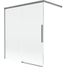Mexen Rox 2-Wing Sliding Bath Screen 140 x 150 cm, Transparent, Gun Metal - 8C9-140-003-95-00
