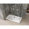Mexen Omega sliding shower cabin 130 x 70 cm, transparent, chrome + Flat tray - 825-130-070-01-00-4010