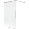 Mexen Rox 2-wing sliding shower screen 100 x 150 cm, transparent, brushed nickel - 8C9-100-003-97-00
