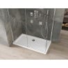 Mexen Omega sliding shower cabin 130 x 70 cm, transparent, chrome + Flat tray - 825-130-070-01-00-4010