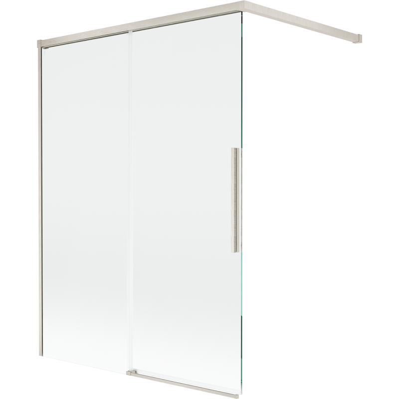Mexen Rox 2-wing Sliding Shower Screen 120 x 150 cm, Transparent, Brushed Nickel - 8C9-120-003-97-00