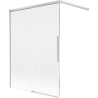 Mexen Rox 2-panel sliding bathtub screen 120 x 150 cm, transparent, brushed nickel - 8C9-120-003-97-00