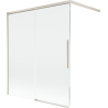 Mexen Rox 2-panel sliding bath screen 140 x 150 cm, transparent, brushed nickel - 8C9-140-003-97-00