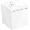 Mexen Orio bathroom cabinet 45 cm with Vela sink, 1 drawer, gloss white - 91A10-04547-1-BF00-W23M00