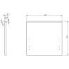 Mexen Orio 45 cm Bathroom Cabinet with Vela Sink, 1 Drawer, Matte Graphite/Matte White - 91A10-04547-1-BF66-W23M01