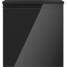 Mexen Orio bathroom cabinet 45 cm with Vela sink, 1 drawer, black gloss/black matte - 91A10-04547-1-BF70-W23M71