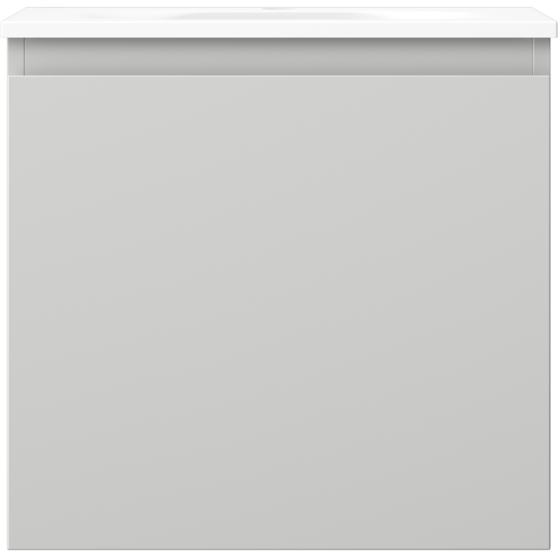 Mexen Orio bathroom cabinet 50 cm with Vela sink, 1 drawer, grey matt/white matt - 91A10-05047-1-BF62-W23M01