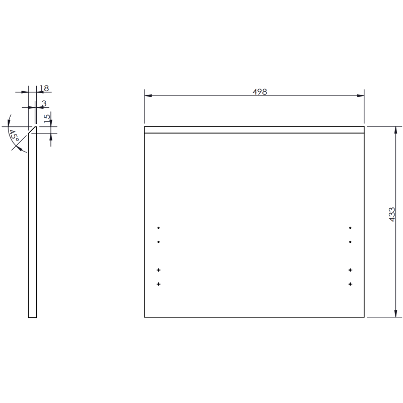 Mexen Orio bathroom cabinet 50 cm with Vela washbasin, 1 drawer, black gloss/black matte - 91A10-05047-1-BF70-W23M71