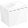 Mexen Orio bathroom cabinet 60 cm with Vela sink, 1 drawer, white gloss - 91A10-06047-1-BF00-W23M00