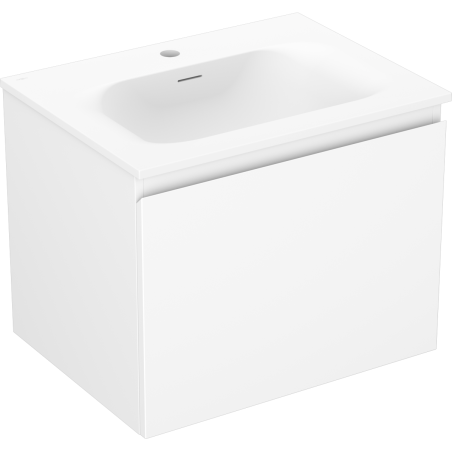 Mexen Orio bathroom cabinet 60 cm with Vela washbasin, 1 drawer, white matte - 91A10-06047-1-BF01-W23M01