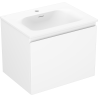 Mexen Orio bathroom cabinet 60 cm with Vela washbasin, 1 drawer, white matte - 91A10-06047-1-BF01-W23M01