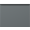 Mexen Orio Bathroom Cabinet 60 cm with Vela Sink, 1 Drawer, Matte Graphite/Matte White - 91A10-06047-1-BF66-W23M01