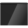 Mexen Orio bathroom cabinet 60 cm with Vela washbasin, 1 drawer, black gloss/black matte - 91A10-06047-1-BF70-W23M71
