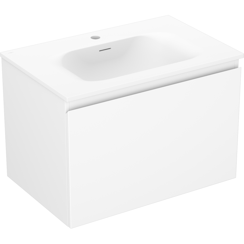 Mexen Orio bathroom cabinet 70 cm with Vela sink, 1 drawer, white matt - 91A10-07047-1-BF01-W23M01