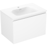 Mexen Orio bathroom cabinet 70 cm with Vela sink, 1 drawer, white matt - 91A10-07047-1-BF01-W23M01