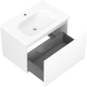 Mexen Orio bathroom cabinet 70 cm with Vela sink, 1 drawer, white matt - 91A10-07047-1-BF01-W23M01