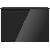Mexen Orio 70 cm Bathroom Cabinet with Vela Sink, 1 Drawer, Black Gloss/Black Matte - 91A10-07047-1-BF70-W23M71