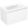 Mexen Orio bathroom cabinet 80 cm with Vela washbasin, 1 drawer, white matte - 91A10-08047-1-BF01-W23M01